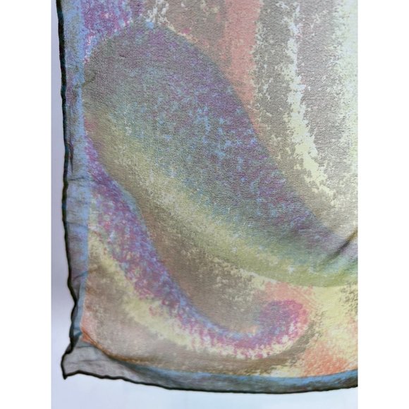 Galaxy Swirl Scarf Sash 15 inches x 43 inches Multi Color Polyester - Picture 12 of 16